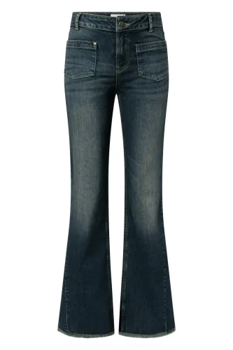 Joop!, JOOP Bootcut-Jeans "Eilena" mit Fransen am Saum