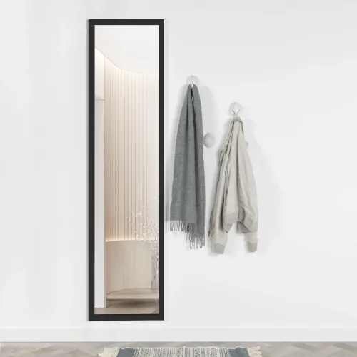 LIVIQUE, Spiegel Narya Schwarz Stahl/Glas 46 cm 185 cm - Spiegel