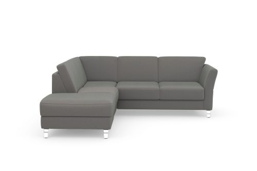 SIT&MORE, sit&more Ecksofa »Visby V«, Wahlweise mit Bettfunktion und Stauraum, frei im Raum stellbar, mit Federkern, auch erhältlich in dem besonders leicht mit Wasser zu reinigendem "Soft clean" Bezug