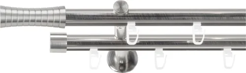 Sn Deco Group, SN DECO GROUP Gardinenstange Ø 19 mm 2 läufig-läufig Fixmass;kürzbar