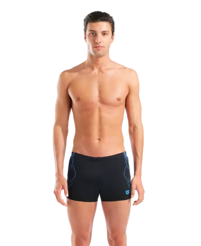 arena, Arena M Arena Graphic Swim Short Swim Short Herren, schwarz, Grösse: D 8