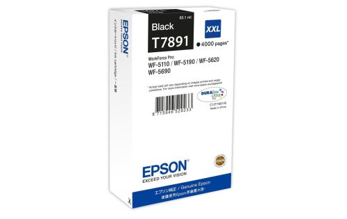Epson, EPSON Tintenpatrone XXL schwarz T789140 WF 5110/5620 4000 Seiten