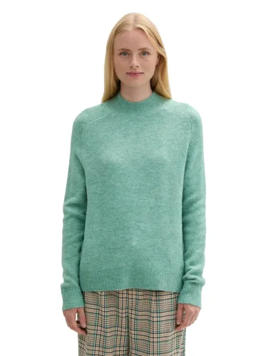 TOM TAILOR Denim Strickpullover mit extra langen Ärmeln