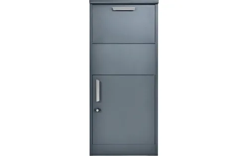 Westmann, WESTMANN Paketbox "Stahl-Paketbox Pepe" Anthrazit, 50x39x114 cm