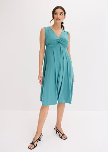 bonprix Shirtkleid ohne Ärmel, mit Smock-Einsatz hinten, aus Polyester und Elasthan