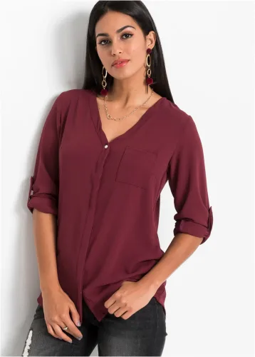 bonprix, bonprix Longbluserot 50Damen