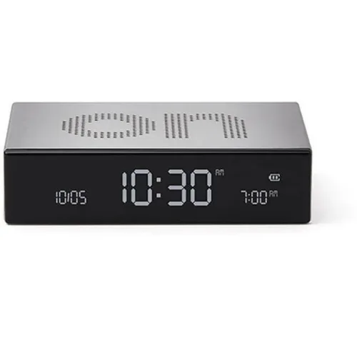 Lexon, Lexon Flip Premium Grau Wecker – Wecker digital