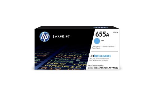 HP, HP Toner-Modul 655A cyan CF451A CLJ Enterprise M652 10'500 S.