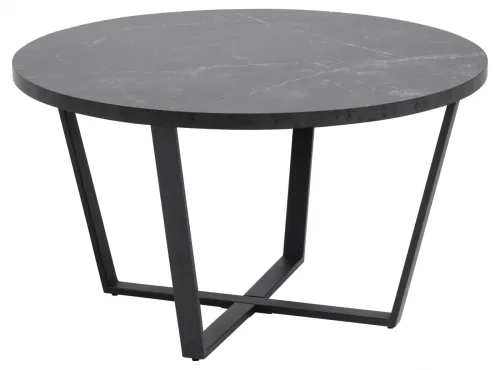 mutoni, mutoni - Couchtisch Amelia rund 77x77, One Size, Schwarz