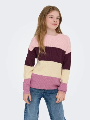 KIDS ONLY, KIDS ONLY Strickpullover "KOGSANDY L/S STRIPE PULLOVER KNT NOOS"