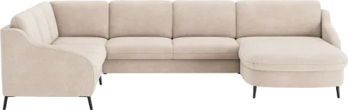Sit & More, sit&more Wohnlandschaft "Soul U-Form" wahlweise mit Bettfunktion und Bettkasten oder Schubkasten
