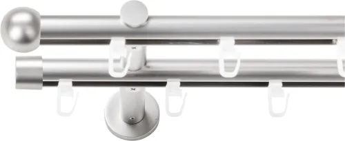 Sn Deco Group, SN DECO GROUP Gardinenstange Ø 19 mm 2 läufig-läufig Fixmass;kürzbar