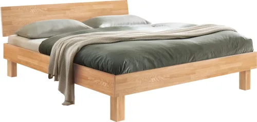Hasena, Hasena Bett Corinne Braun Holz 100 x 200 cm - Farbe: eiche - Bett