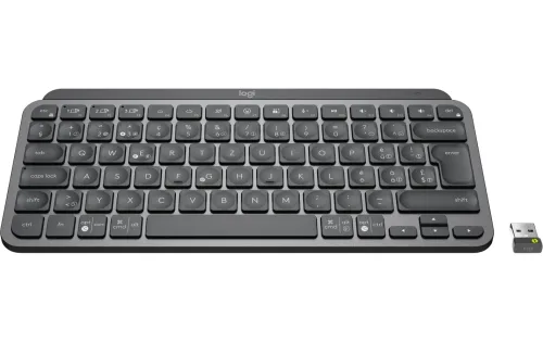 Logitech, Logitech MX Keys Mini for Business Kabellos Tastatur Schweiz, QWERTZ Schwarz Wiederaufladbar