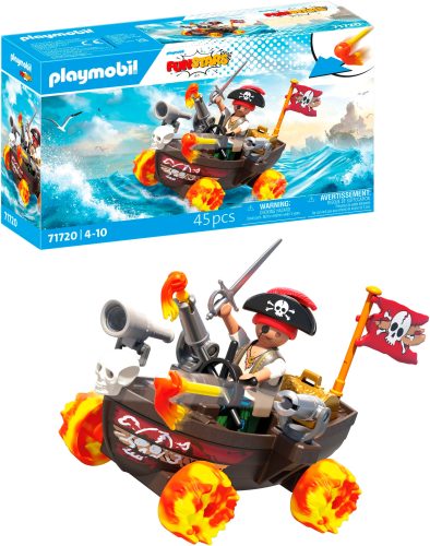 PLAYMOBIL, Playmobil® Konstruktions-Spielset »Playmo-Karts: Rasendes Piratenboot 71720«