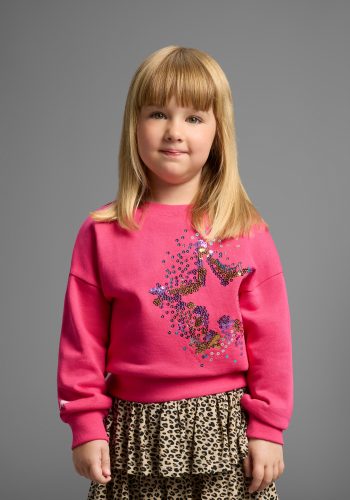 KangaROOS, KangaROOS Sweatshirt »Stern-Applikation für kleine Mädchen«, Sweatshirt mit schimmernden Pailletten-Applikationen