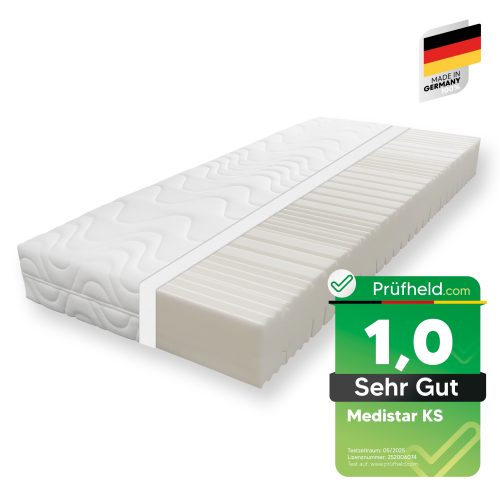 BeCo, Beco Komfortschaummatratze »Medistar KS, Matratze Kaltschaum-Feeling 90x200 cm, 140x200 cm«, 21 cm hoch, Raumgewicht: 28 kg/m³, (1 St.), Geprüft mit 1,1* "SEHR GUT" & bewertet mit**Deutschland Favorit 2024