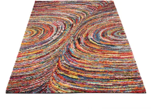 Oci Die Teppichmarke, OCI DIE TEPPICHMARKE Hochflor-Teppich "Sixteen Face, auch als Läufer erhältlich" rechteckig 25 mm Höhe Langflor, Shaggy, modernes Design, Wohnzimmer, Kinderzimmer