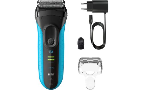 Braun, Braun Elektrorasierer "Series 3+ 3040s" 3 flexible Klingen, effizienter MicroComb Mitteltrimmer