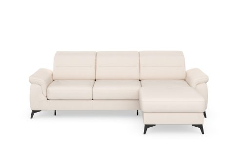 sit&more Ecksofa »Sinatra«, mit Recamiere, optional mit Kopfteilverstellung und Armteilfunktion oder mit Kopfteilverstellung, Armteilfunktion, Bettfunktion und Bettkasten, mattschwarze Metallfüsse