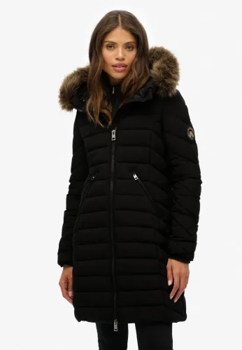 Superdry, Superdry Puffermantel - Black M Damen