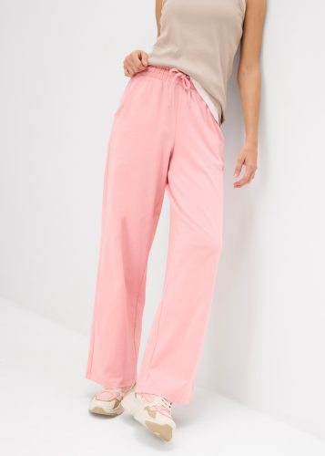 bonprix Jerseyhose aus Baumwolle, lockere Passform, weites Bein, Casual Stil