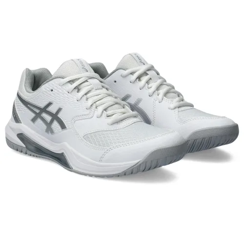 Asics, ASICS Gel-Dedicate 8 Allcourtschuh Damen - Weiß, Silber