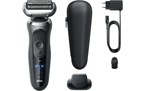 Braun, Braun Elektrorasierer "Series 7 72-G1200s" 1 Stk. Aufsätze Bis zu 60 Min, Präzisionstrimmer-Aufsatz, 100% wasserdicht