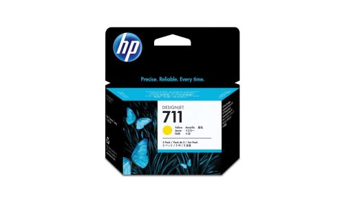 HP, HP Tintenpatrone 711 yellow CZ136A DesignJet T120/520 3x29ml