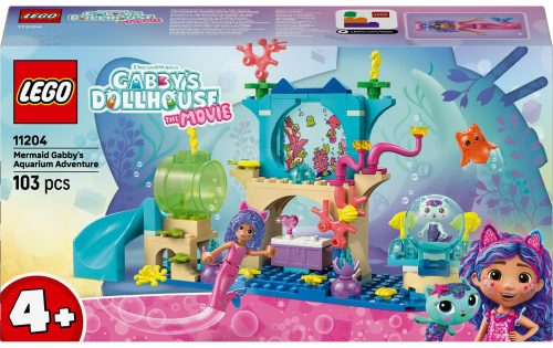 LEGO, LEGO® Spielbausteine »LEGO® Gabby's Dollhouse Meerjungfrau Aquarium Abenteuer 11204«, (103 St.)