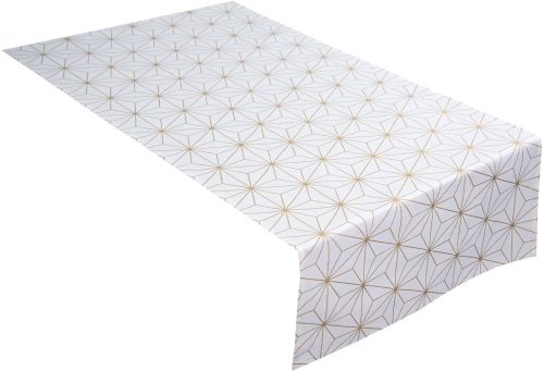 Tom Tailor, Tom Tailor Tischläufer Golden Chrystals Gold/Weiss Baumwolle 150 cm 50 cm - Farbe: weiss/gold - Tischläufer