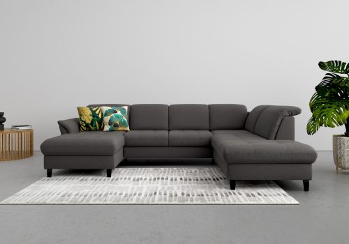 SIT&MORE, sit&more Wohnlandschaft, wahlweise mit Kopfteilverstellung, Bettfunktion und Stauraum