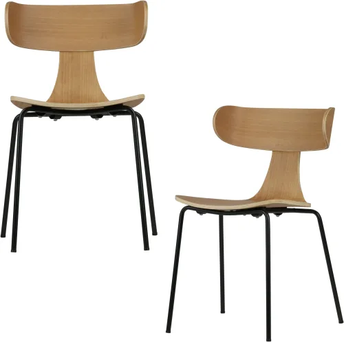 mutoni, mutoni - Holzstuhl Form Natur, One Size, Braun