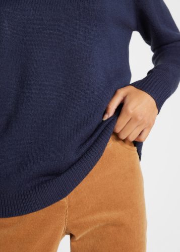 bonprix Strickpullover aus Polyacryl, mit Rundhals-Ausschnitt, lässige Passform