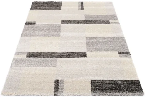 Oci Die Teppichmarke, OCI DIE TEPPICHMARKE Teppich "CASTLE BEPPO, auch als Läufer" rechteckig 20 mm Höhe dichter Frisé Kurzflor, kariert, Wohnzimmer, Schlafzimmer