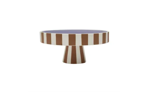 Oyoy, Dekoteller OYOY Lila/Braun Keramik D 20 cm - Farbe: lavendel - Material: Steinzeug - Dekoteller