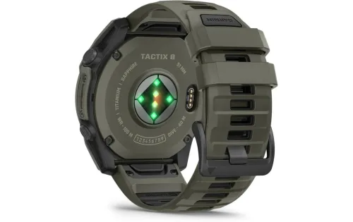 Garmin, Garmin - tactix® 8 – 51 mm, AMOLED, Cerakote®-Beschichtung oliv mit Quickfit® Silikon- Armband 26mm