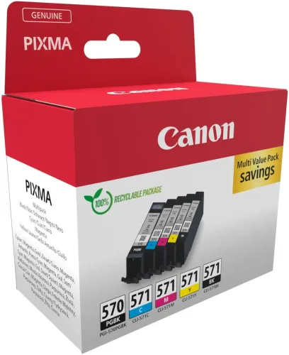 Canon, CANON Multipack Tinte PGBK/CMY/BK PGCL570/1 PIXMA MG5750 15/7ml