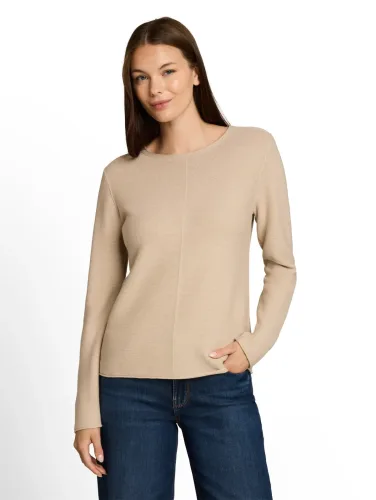 Tom Tailor, TOM TAILOR Strickpullover "Regular" mit Rundhals und Rollkanten