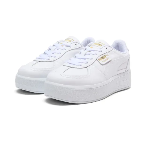 Puma, PUMA Sneaker "PALERMO ELEVATA LTH WNS" aus Leder, herausnehmbare Innensohle, Innenmaterial aus Textil
