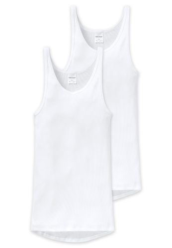 Schiesser - Tanktop Doppelripp, für Herren, Weiss, Größe XL
