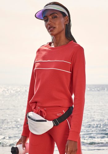 H.I.S LM, H.I.S Sweatshirt, mit Piping auf der Brust