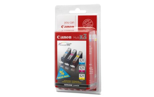 Canon, CANON Multipack Tinte CMY CLI-521Pack PIXMA IP 3600 3x9ml