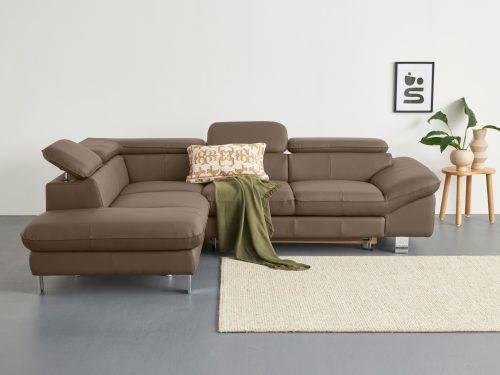 COTTA Ecksofa »Driver«, mit Kopfteilverstellung, wahlweise mit Bettfunktion