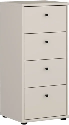 CONFORAMA, Kommode TEMPRA 2 4 Schubladen 34.8x38.6x85.5cm sand dekor