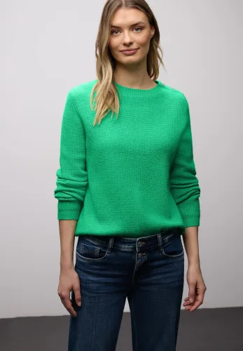 Street One, STREET ONE Strickpullover mit Knopfdetail