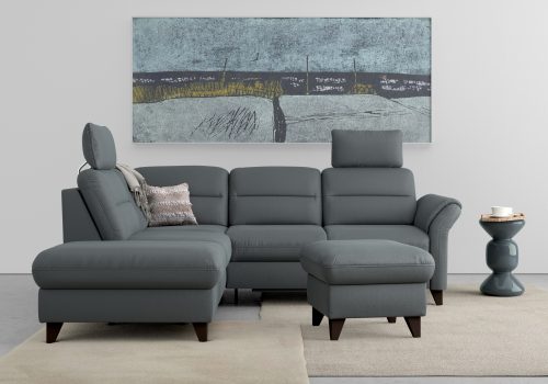 SIT&MORE, sit&more Ecksofa »Mellum«, inklusive Federkern, wahlweise mit Bettfunktion, Stauraum und Armteilfunktion