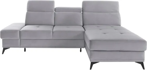 home affaire, Home affaire Ecksofa "Cardiz L-Form" inkl.Kopfteilverstellung und Federkern wahlweise mit Bettfunktion
