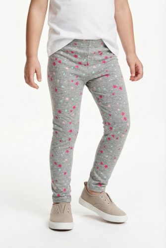 happy girls, Thermoleggings STARS AOP in grey melange
