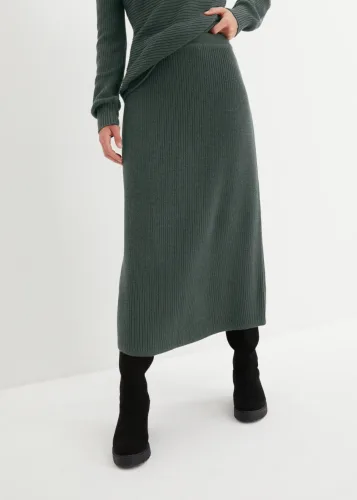 bonprix, bonprix Midirockgrün 48Damen
